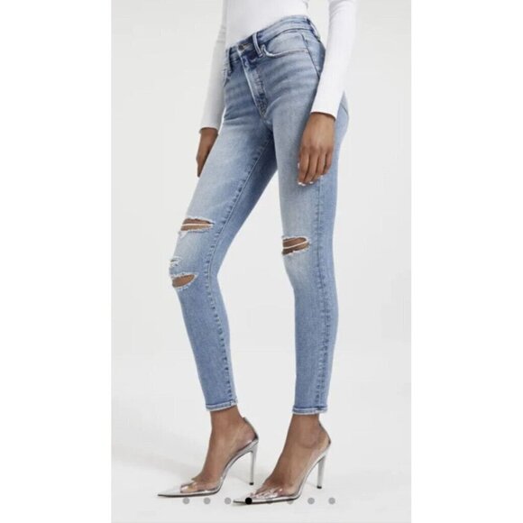 Good American Good Legs Indigo 094 Jeans Size 4/27 $149 NWTS NEW Inseam29” (Y1) - Picture 6 of 12